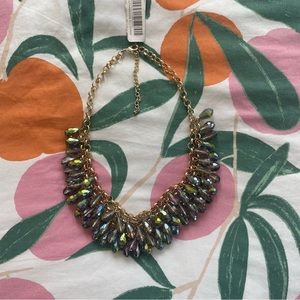 Teardrop Beaded Statement Necklace